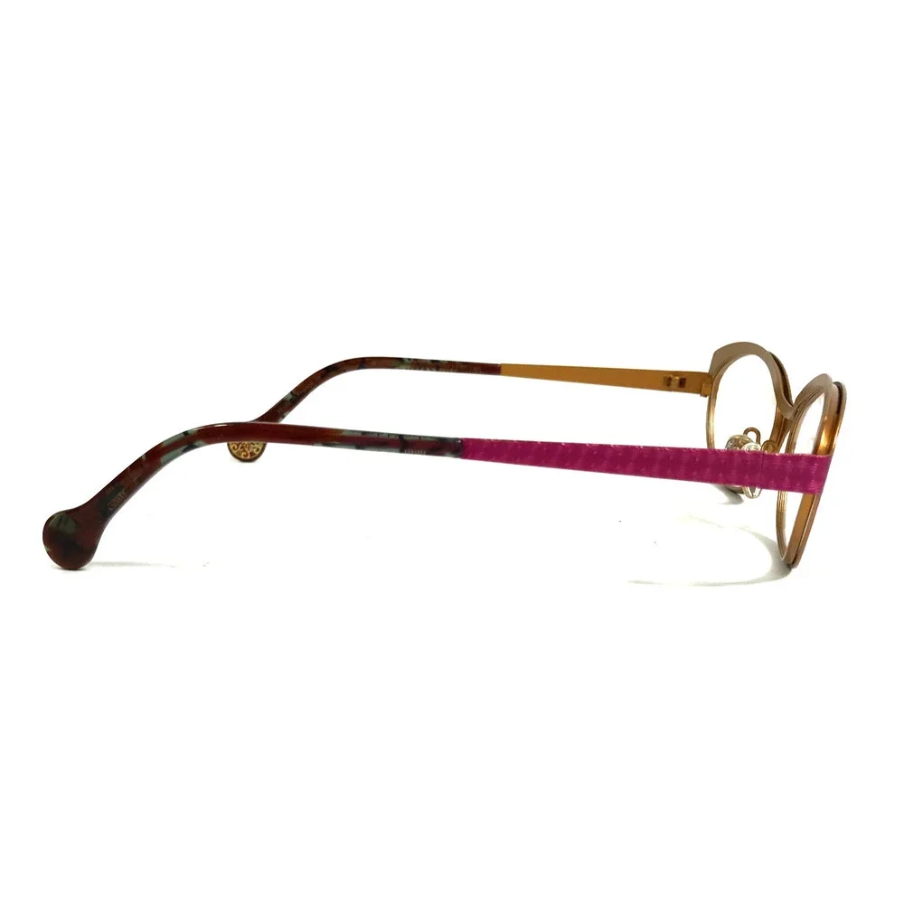 BOZ Eyeglasses Frames VISTA 8050 Pink Gold Cat Eye Full Rim 52-17-140